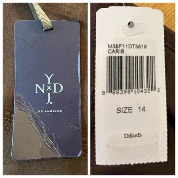 NYDJ Women’s Jeggjng Jeans Slim Ankle Slimming Stretch Brown Caribou New Size 14 - Picture 8 of 10